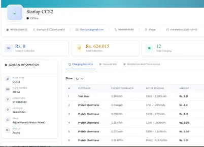 Create station profile and add owner details